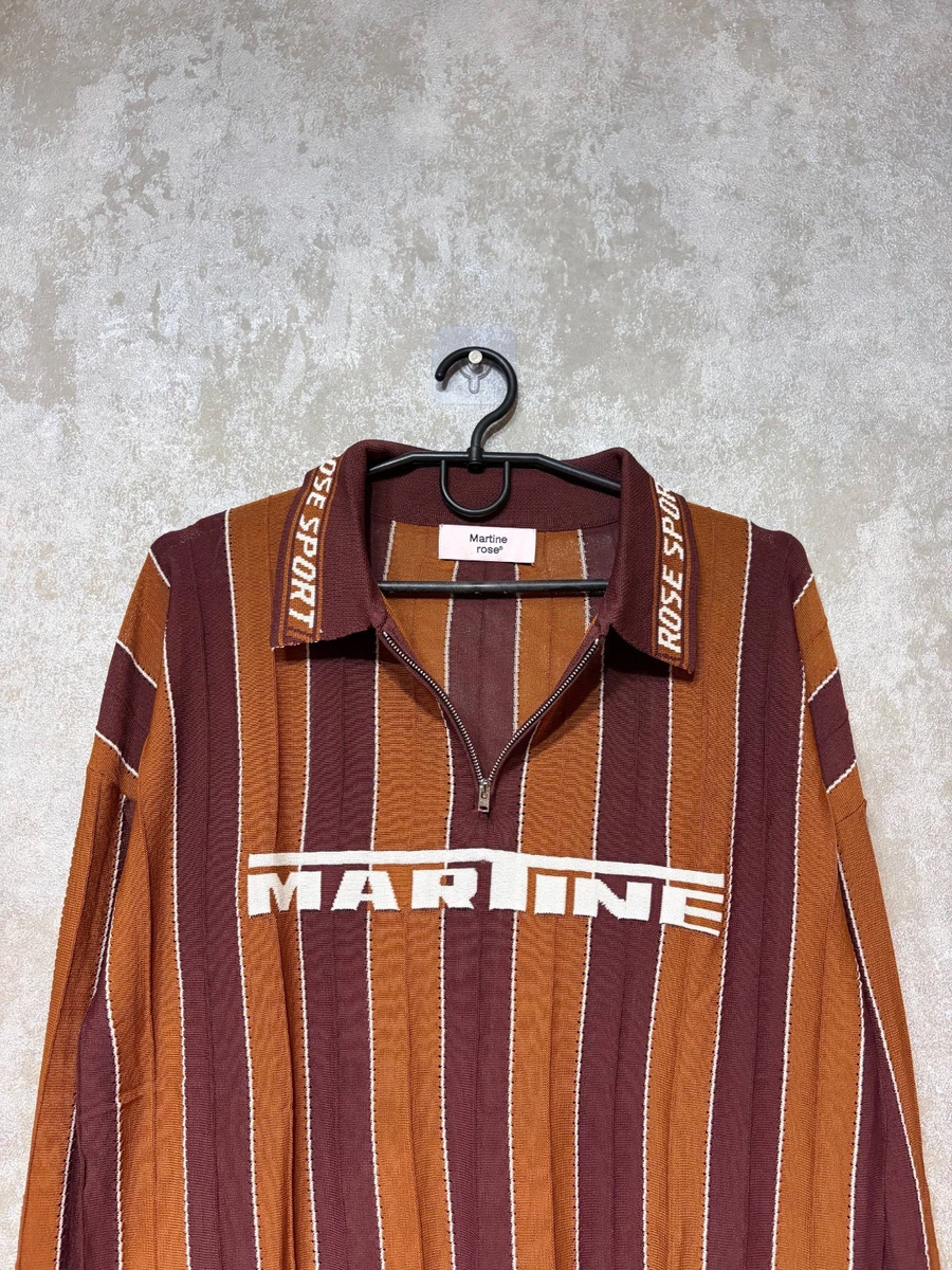 Martine Rose Logo Polo Jersey - Size Medium - Brown Color | eBay