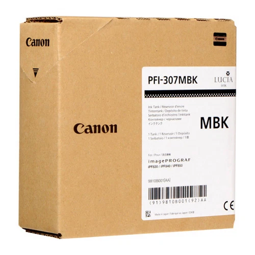 Original Canon PFI-307MBK Matte Black Ink Cartridge (9810B001AA)