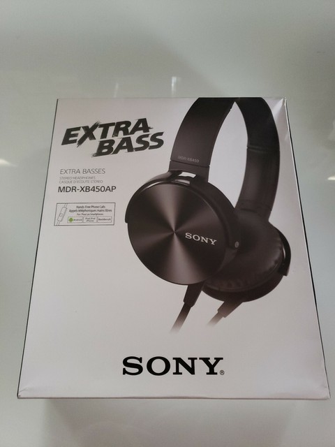 Sony MDR-XB450AP Extra Bass On the Ear Headphones - Black for sale online | eBay