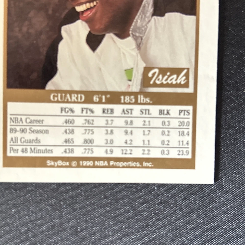 🔥🔥1990 Skybox Isiah Thomas #93 Detroit Pistons HOF  - Image 3 of 4