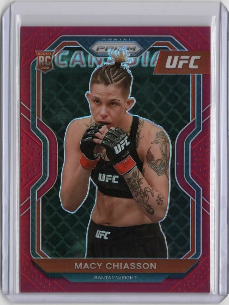 2021 Panini Prizm UFC Macy Chiasson RC ROOKIE CARD Red Prizm /275