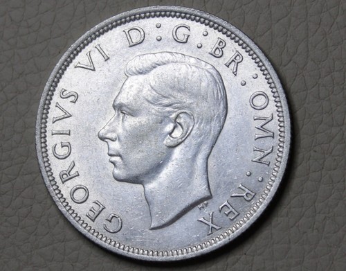 UNITED KINGDOM 1940 SILVER HALF CROWN GEORGE V1 NICE #DFH30 - Picture 4 of 8