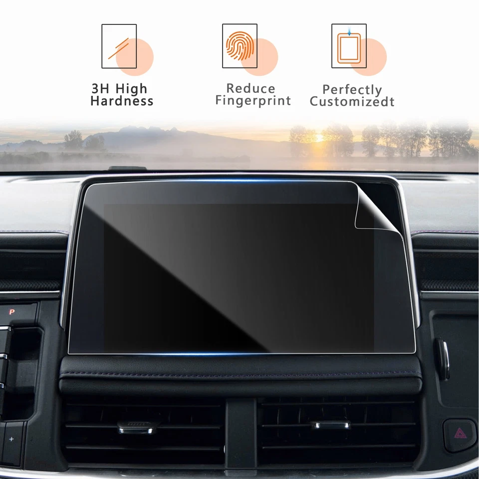 Protector de pantalla táctil para automóvil RUIYA 2 PIEZAS película para mascotas 10,2 pulgadas para GMC Yukon 2021-2024 Foto 4 de 4