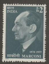 India 1974 #646 Guglielmo Marconi - MNH