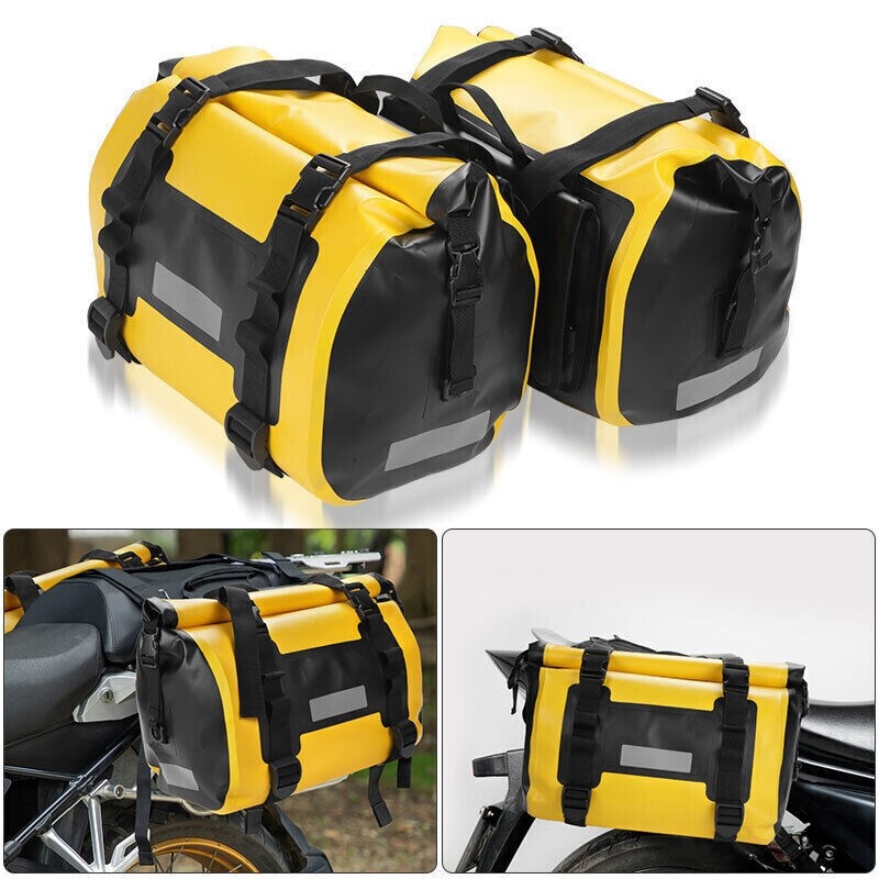 Motorcycle Saddlebags Waterproof Motorcycle Saddle Bags PVC Motorcycle Dry Bag eBay