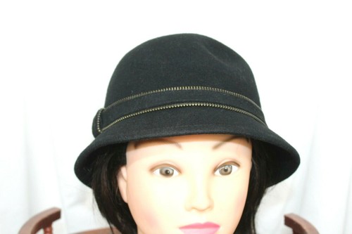Vintage Magid Hats Black Wool Church 