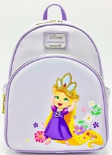 Mini Mochila Loungefly Rapunzel Niño Pequeño Disney Enredada Princesa Tiara Bolso