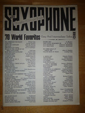 Alto Saxophone songbook