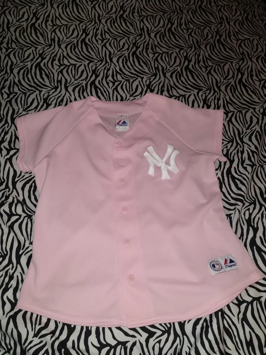 vintage majestic new york yankees jersey pink medium EUC made in the USA