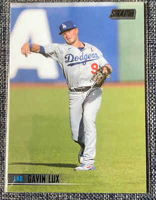 2021 Topps Stadium club Gavin Lux Black Foil SP Parallel #20 Los Angeles Dodgers