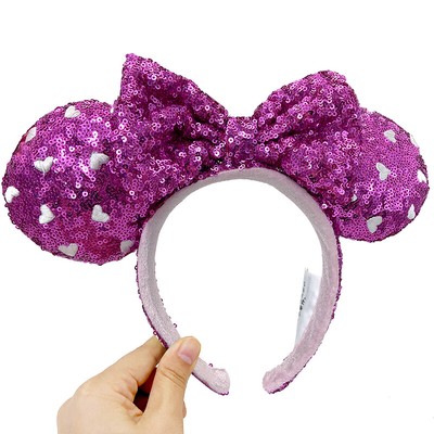 Maus-Ohren Haarband Mit Pailletten | Glitzernd & Elastisch | Für Parties & Cosplay