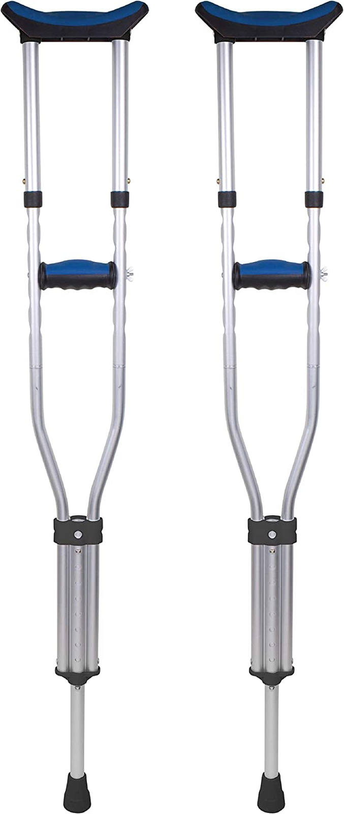 Carex Folding Aluminum Underarm Crutches Lightweight Great for Travel