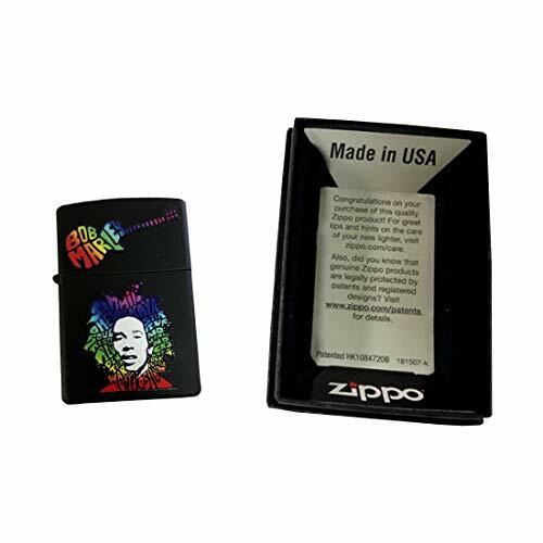 Zippo Custom Lighter - Matte Black Bob Marley Rainbow Guitar Raggae Rastafarian - Picture 3 of 4
