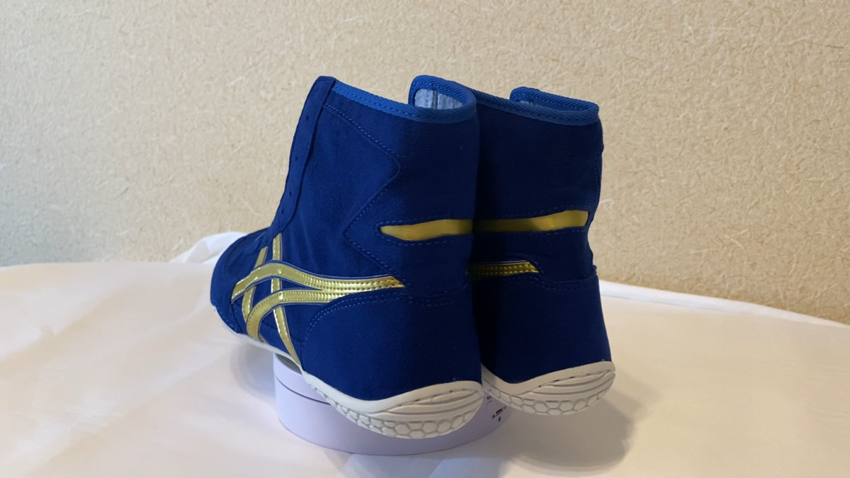 Asics Wrestling Shoes EX-EO special order 1083A001 Blue x Gold x