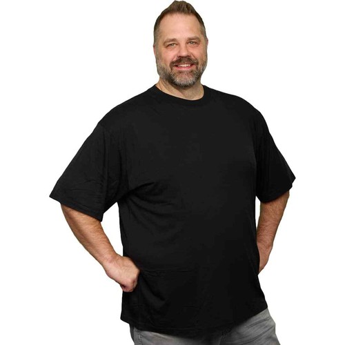 Herren Rundhalsausschnitt Bambus Viskose T-Shirts Big Boy Bambus Größen S-8XL - Bild 1 von 65