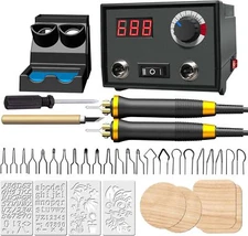 Wood Burning Tool, Wood Burner kit Pen 25~750℃, Wood Burning kit with Digital...
