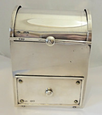 1902 William Comyns (London) Lined Sterling Silver Jewelry Ormolu Casket Box