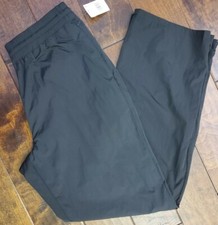 Good American High Rise Track Pants Wide Leg Zipper Hem -BLK- Size 2 NWT 