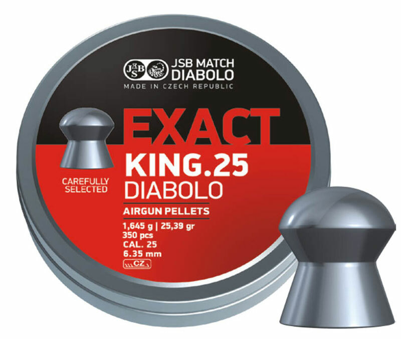 JSB Match Diabolo Exact King .25 Cal 25.39 Grains Domed 1050 Count