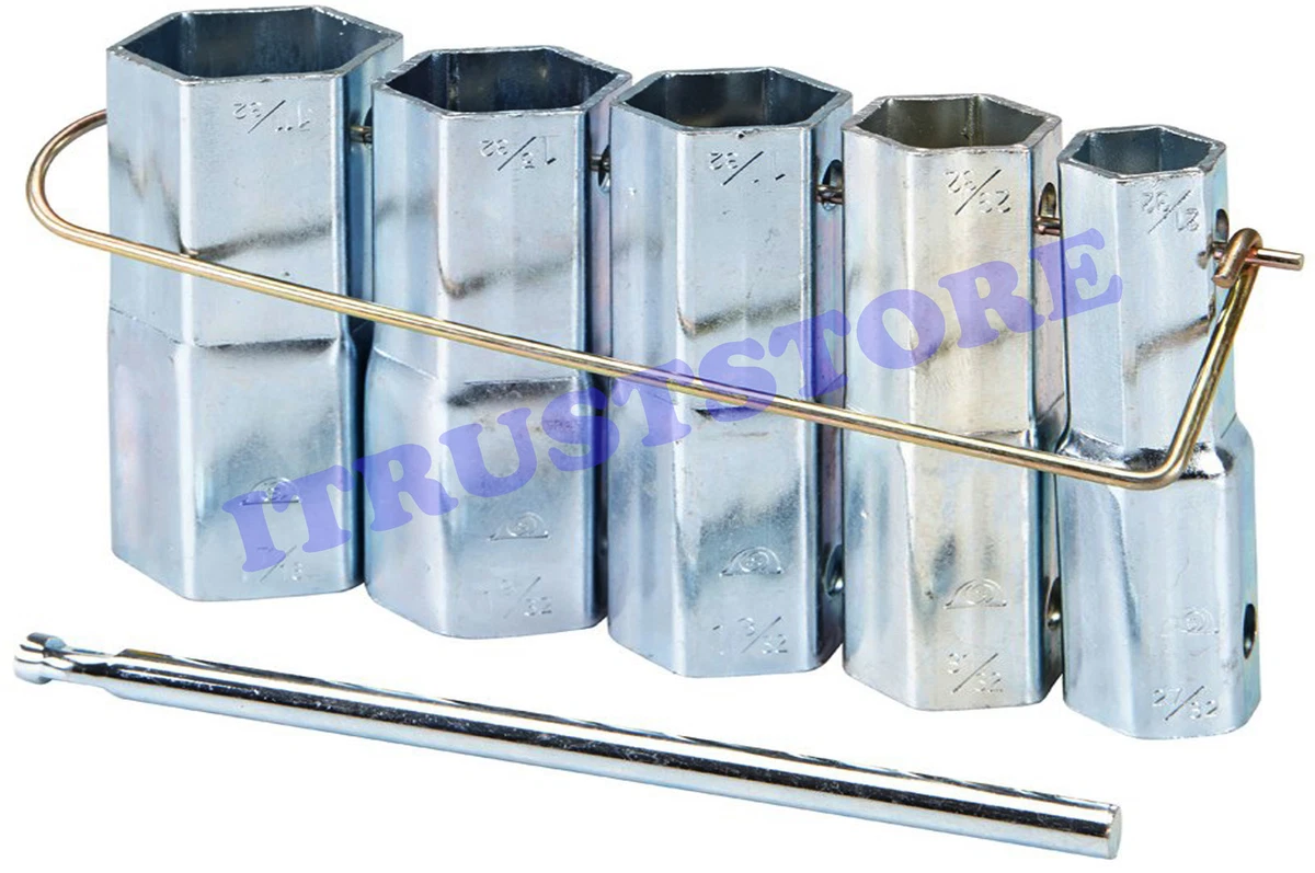 TUB SHOWER VALVE STEM SOCKET WRENCH FITTINGS NUTS TILE PLUMBING TOOL SET