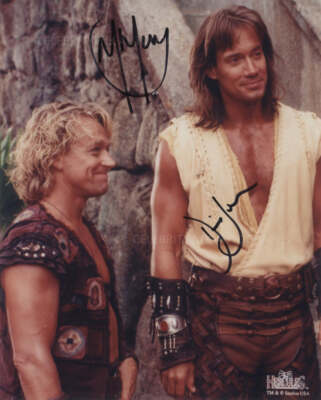 KEVIN SORBO und MICHAEL HURST - Hercules ORIGINAL SIGNED AUTOGRAMM