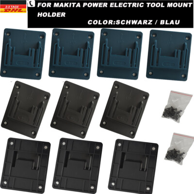 10X Akkuhalter für Makita14-18V Wandhalterung Batteriehalter Leichte Montage mit