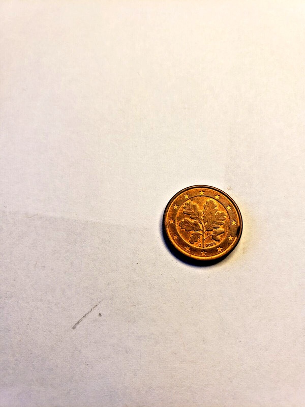 Sale! Germany 2004 D 1 Euro Cent Oak Leaves KM-207 Copper plated