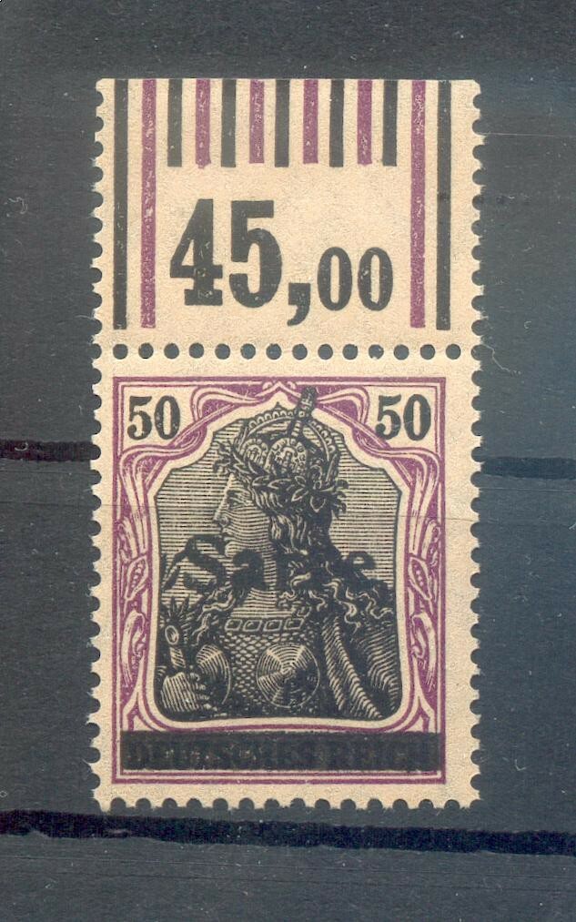 Saar 13xb WOR Upper Edge Roller** MNH Mint Never Hinged BPP 150EUR (71928)