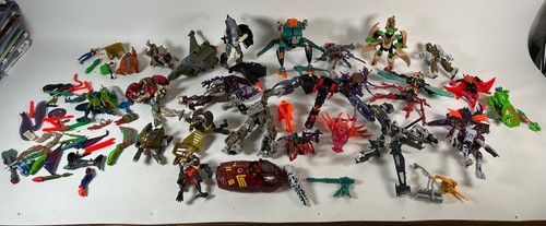 Giant Vintage Mid 90s Hasbro Transformers Figure Lot Some Rare HTF Pieces Ect