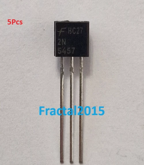 5PCS 2N5457 2N5457G TO-92 JFET N-Kanal Transistor - Bild 1 von 1