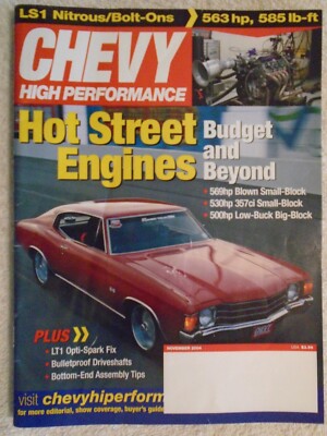 Chevy High Performance Magazine Issues 1999 - 2008 - SAVE on Multiples!