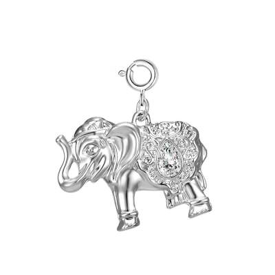 Elefant Charm erstellt mit Zircondia  Kristallen