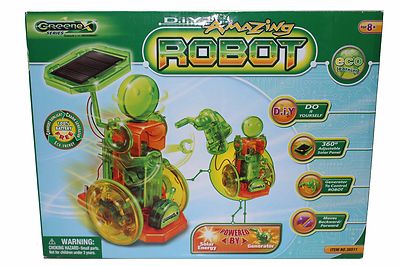 Greenex DIY Amazing Robot Eco learning Solar energy crank generator Green d.i.y