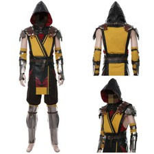 Game Mortal Kombat 11 Scorpion Cosplay Costume Outfit Suit Uniform Full Set