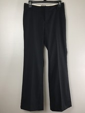 Banana Republic Factory Womens Wool Stretch Pants Lined Flat Front Black Sz 2L
