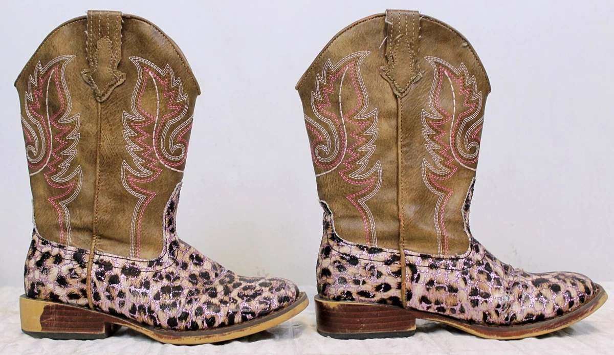 Roper pink top glitter boots