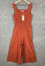 NEW Sans & Sans Back Parting Off Square Neck Sleeveless Wide Leg Jumpsuit
