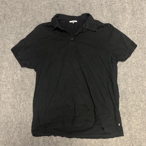 James Perse Standard Mens Polo Shirt Cotton Jersey Short Sleeve size 3