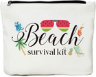 Beach Makeup Bag, Beach Gifts for Women, Summer Survival Kit Cosmetic Bags