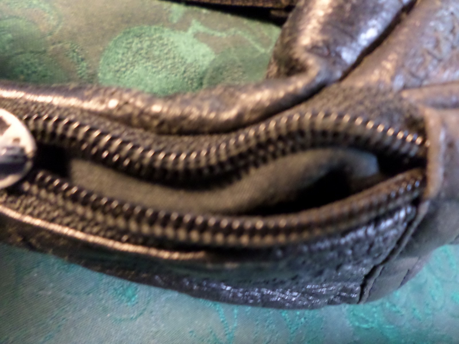 Vintage Black Soft Patchwork Leather Adjustable U… - image 7