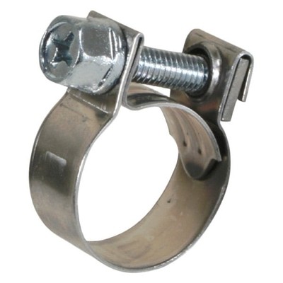 Scandvik ABA Mini 0.45''-0.52'' D Stainless Steel T-Bolt Hose Clamps, 10 Pieces