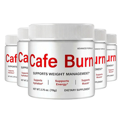 (5-Pack) Cafe Burn Powder - CafeBurn Powder Weight Loss Supplement