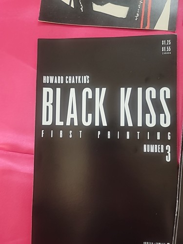 Black Kiss #1-5 Vortex Comics 1988 Howard Chaykin series Big Black Kiss #1 & #3 - Picture 3 of 9