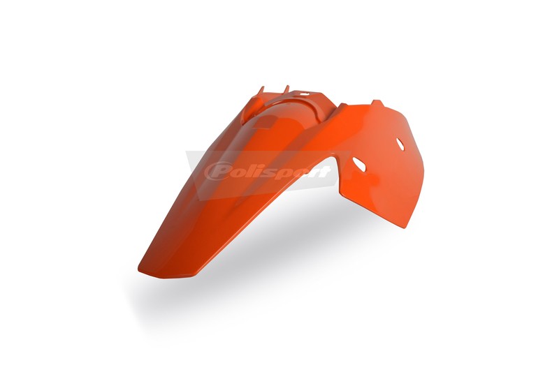 Aile arrière Polisport orange anti-casse avec flancs pour carrosserie KTM SXF
