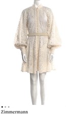Zimmerman style, Mini Dress Lace Cream Ivory ( See Measurement On Photo) Read