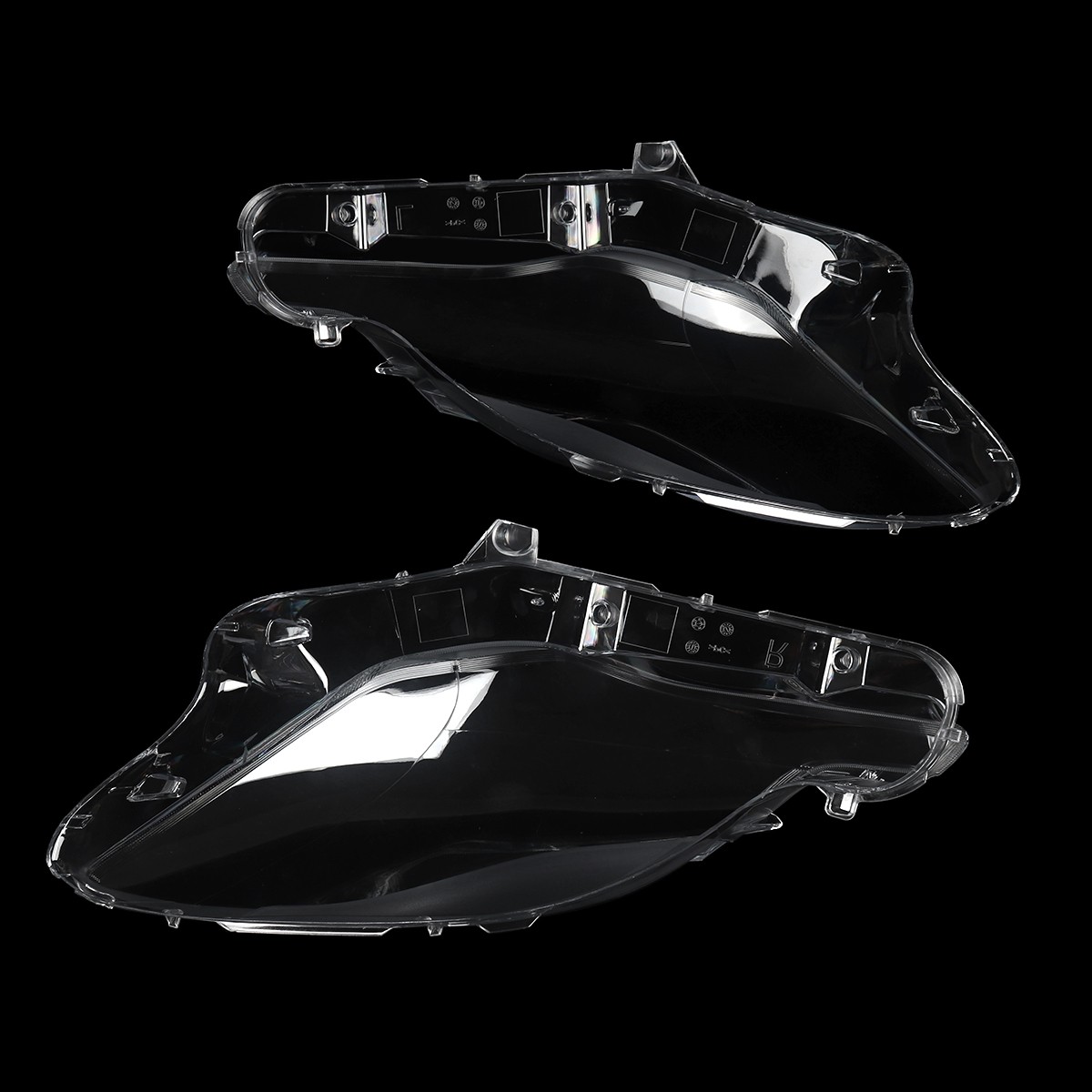 For Maserati Quattroporte 2014-17 2PCS Front Headlight Headlamp Lens Cover Shell