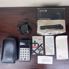 VTG Sears The Portable Electronic Calculator 72858862 Case Box Power Plug Works