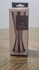 Viski Double Jigger for Cocktails, Bar Kit Essential, 1 oz and 2 oz Pour