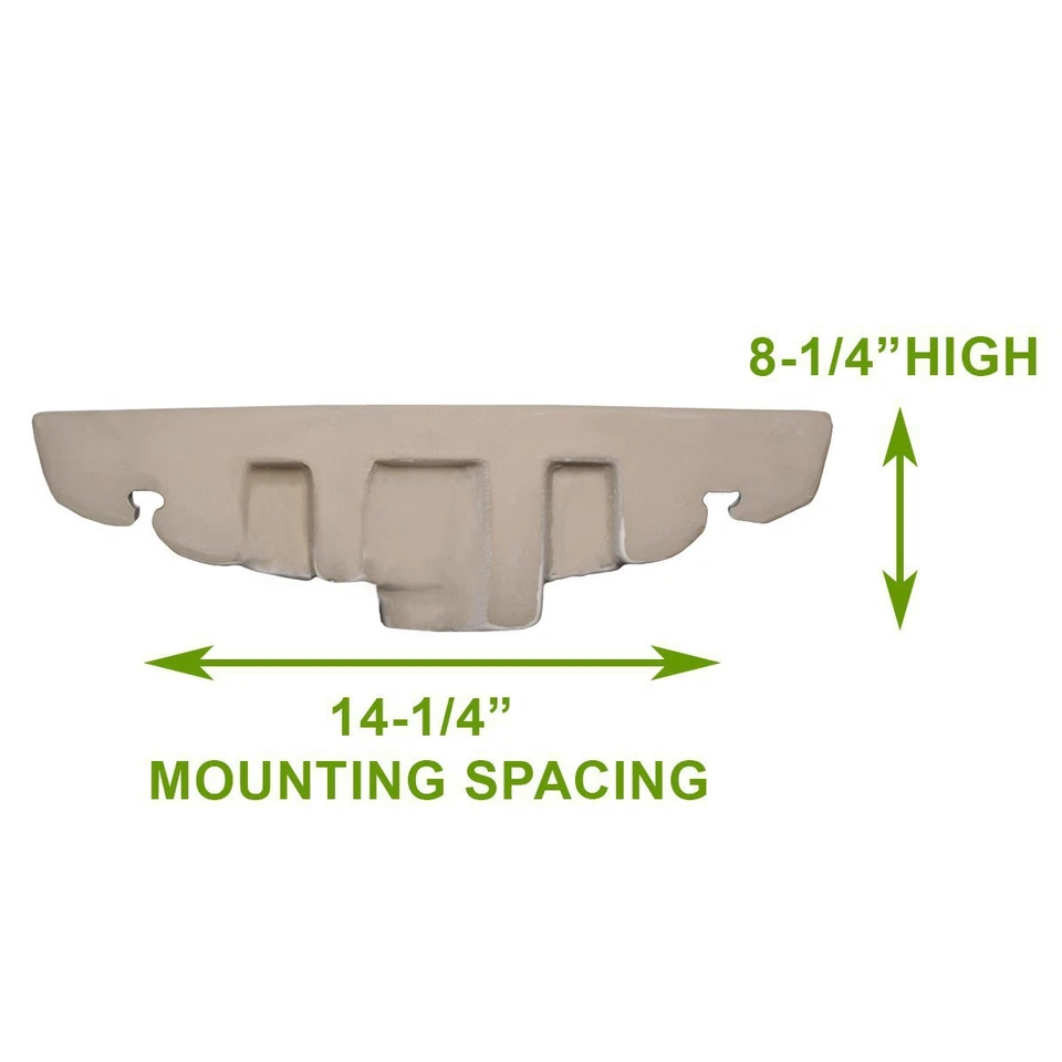 Fregadero de baño West Edgewood 20" montado en la pared blanco con desbordamiento Foto 4 de 4