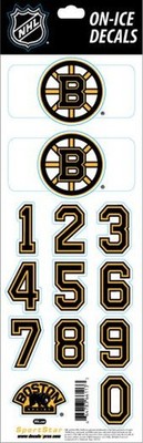 SportStar NHL on-ice-decals / Original-NHL Helmaufkleber-Set (uvP/RRP 13,95)